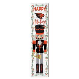 Jardine - Oregon State Beavers 11" x 46" Nutcracker Holiday Leaner Sign - White