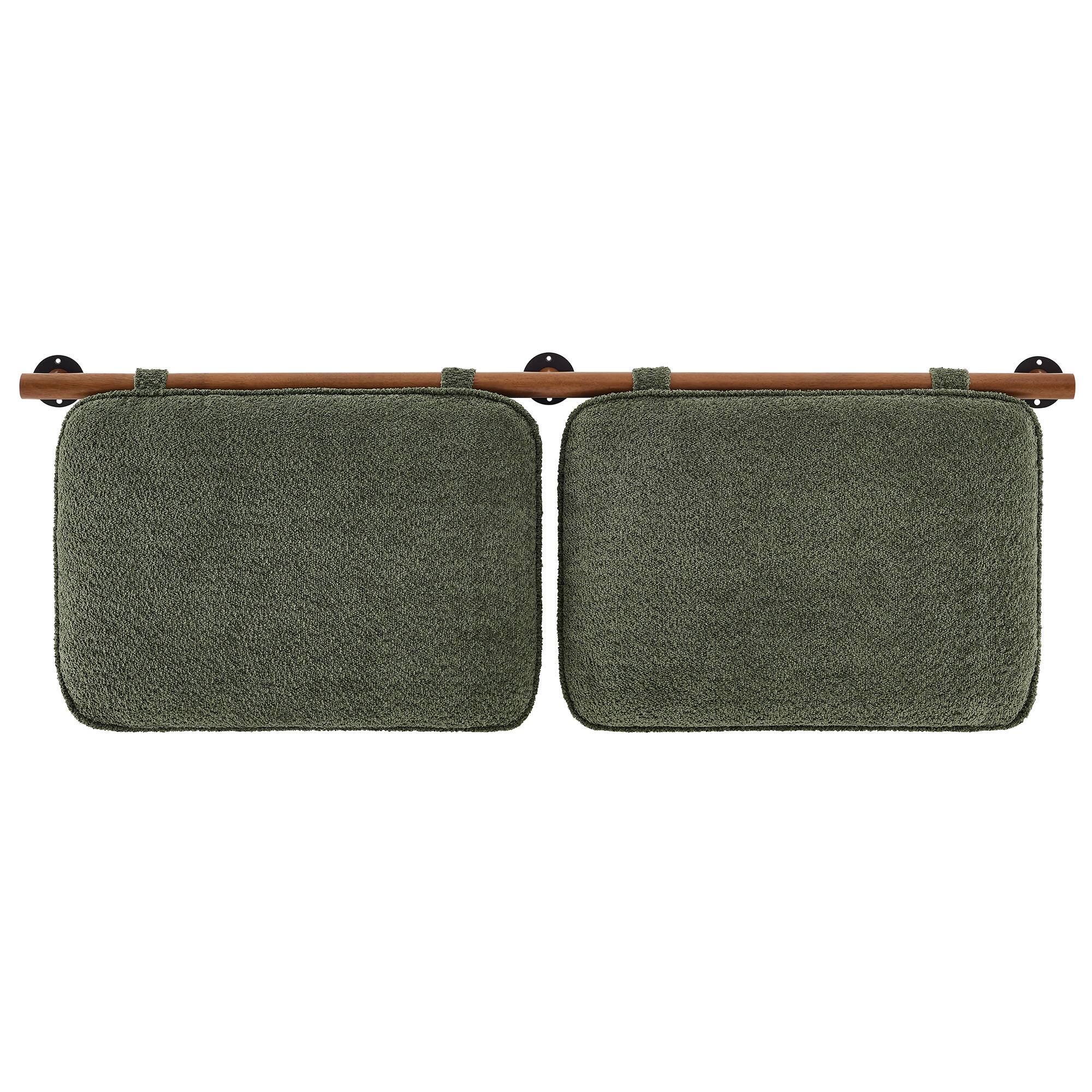 Back. Modway - Anela Wall-Mounted Chenille Upholstered Full Headboard by Modway - Brown.