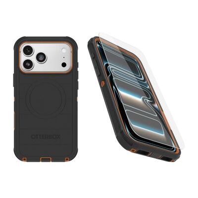 OtterBox iPhone 17 Pro Max (Only) Bundle: Defender Series Case & Screen Protector Rugged Snaps on MagSafe Black Chateau (Black & Orange) P17-4347-CO & 77-98686-BB - Best Buy OtterBox iPhone 17 Pro Max (Only) Bundle: Defender Series Case & Screen Protector Rugged Snaps on MagSafe Black Chateau (Black & Orange) P17-4347-CO & 77-98686-BB - Best Buy