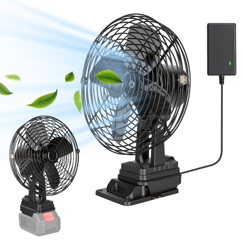 Alt View 6. Loheer - Loheer Portable Jobsite Fan Cordless Workshop Garage Fan Compatible with Makita Battery Bare Tool.