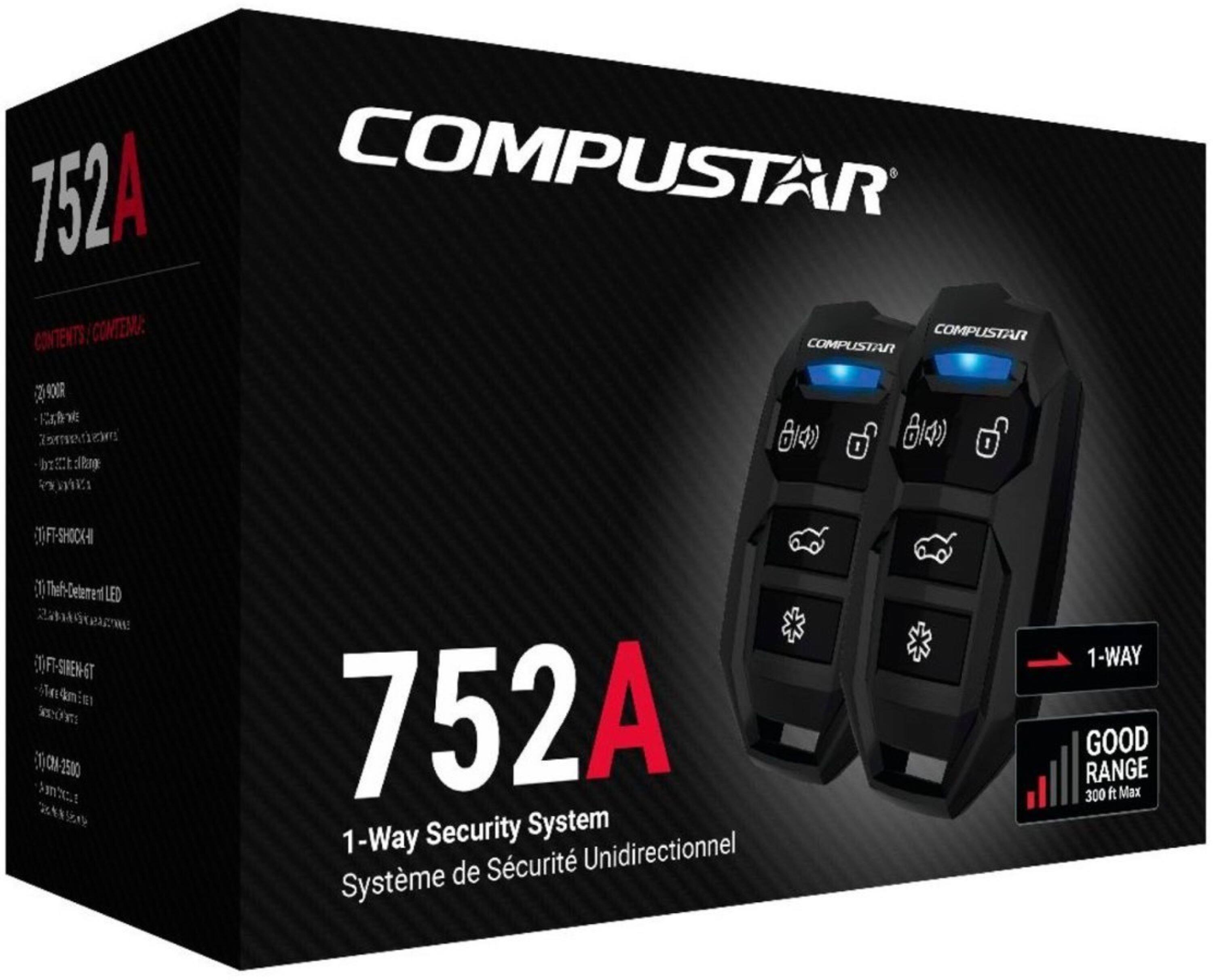 Best Buy Compustar 1 Way Security System Installation Included CS752 A