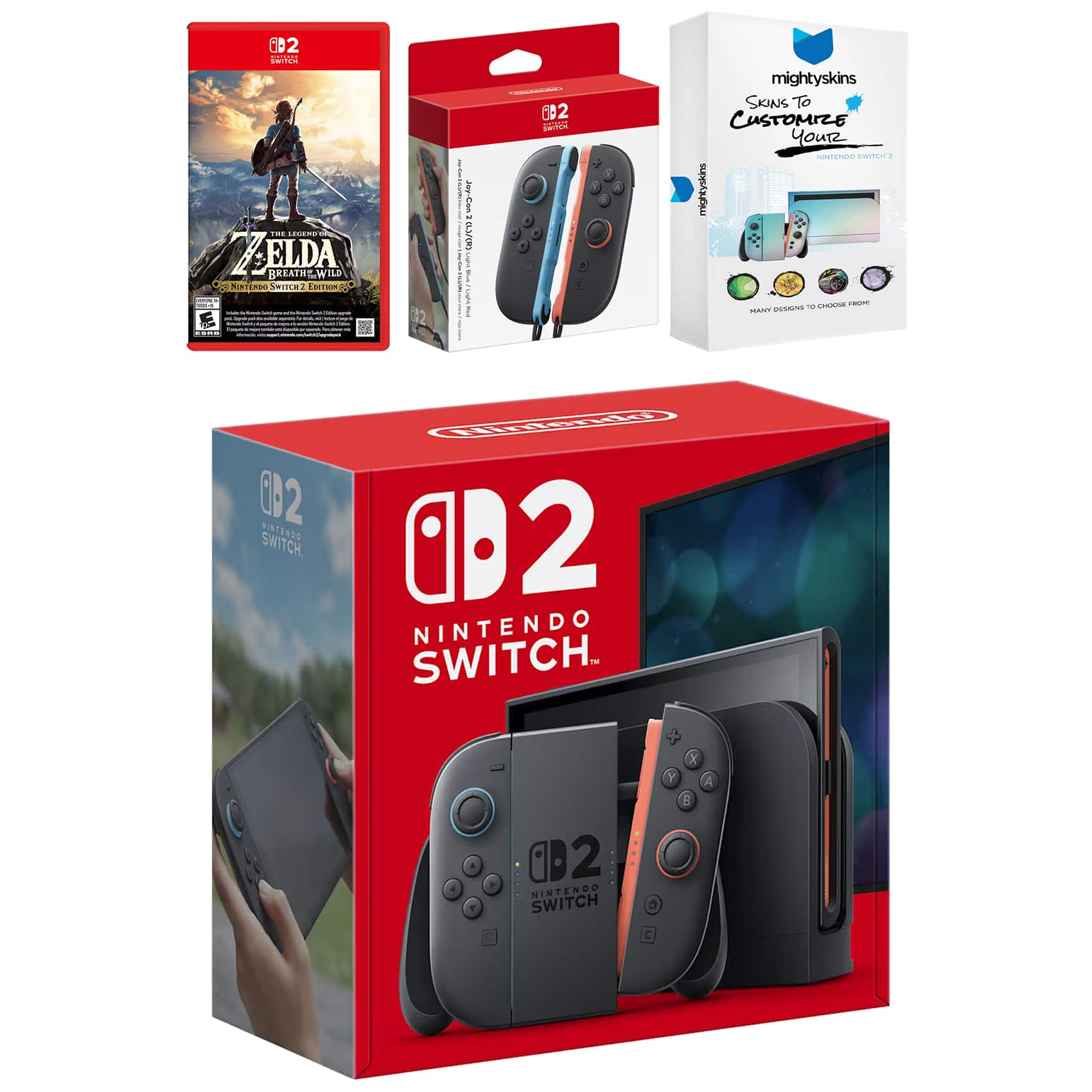 Switch 2 Video Game Console with Zelda Breath of the Wild, Extra