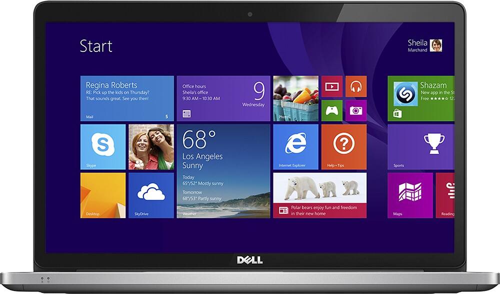 Front Zoom. Dell - Inspiron 17.3" Touch-Screen Laptop - Intel Core i5 - 8GB Memory - 1TB Hard Drive - Silver.