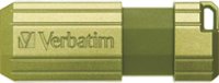 Front Zoom. Verbatim - Store 'n' Go PinStripe 16GB USB 2.0 Flash Drive - Eucalyptus Green.