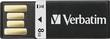 Verbatim - Clip-It 8GB USB 2.0 Flash Drive - Black - Larger Front
