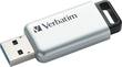 Verbatim - Store 'n' Go Secure Pro 32GB USB 3.0 Flash Drive - Silver - Larger Front