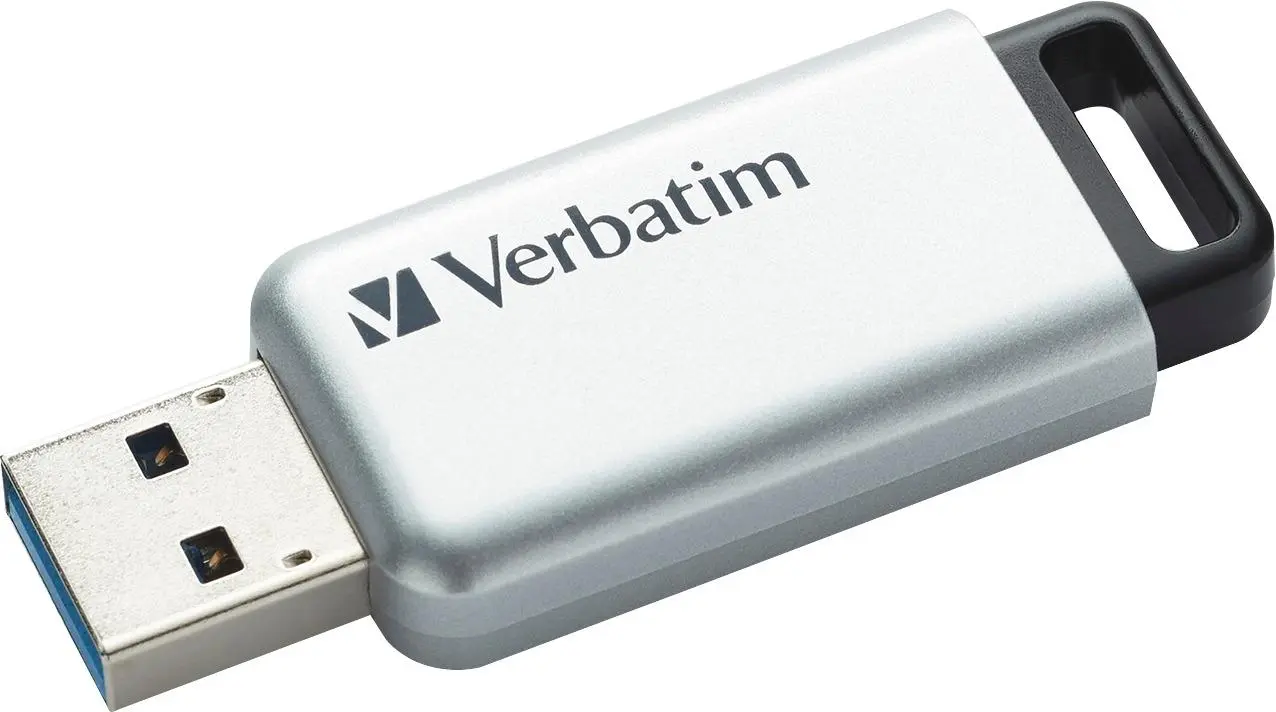 Verbatim - Store 'n' Go Secure Pro 32GB USB 3.0 Flash Drive - Silver