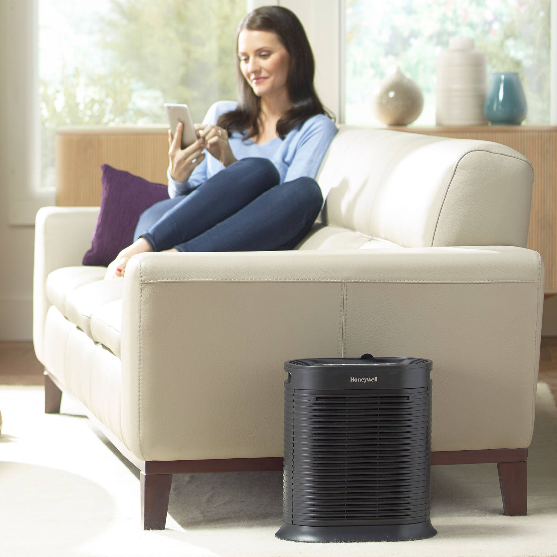 Alt View 14. Honeywell - HPA100 HEPA Air Purifier, Medium Room (155 sq. ft) - Black.