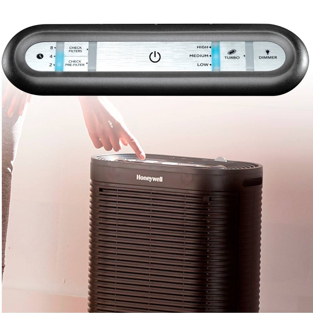 Alt View 16. Honeywell - HPA100 HEPA Air Purifier, Medium Room (155 sq. ft) - Black.