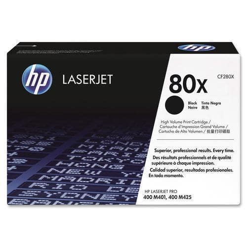 Front. HP - 80X High-Yield Toner Cartridge - Black.