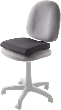 Front. Kensington - 82024 Memory Foam Seat Rest - Black.