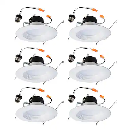 Front. Halo - Halo LA5 Series Matte Soft White 5/6 in. W LED Retrofit Recessed Lighting 10 W.