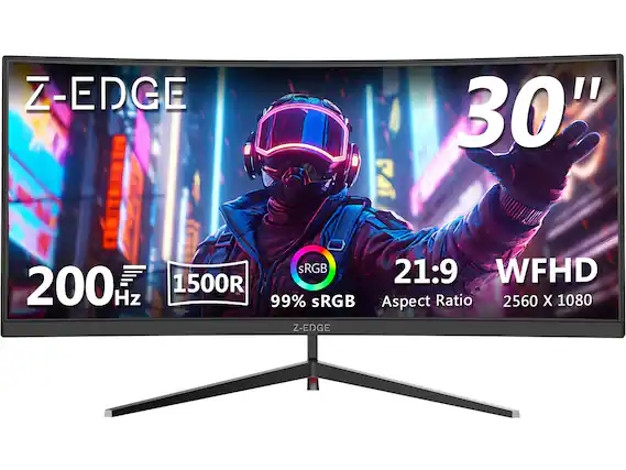 Z-EDGE
30"
200 Hz
1500R
99% sRGB
21:9 Aspect Ratio
WFHD 2560 x 1080