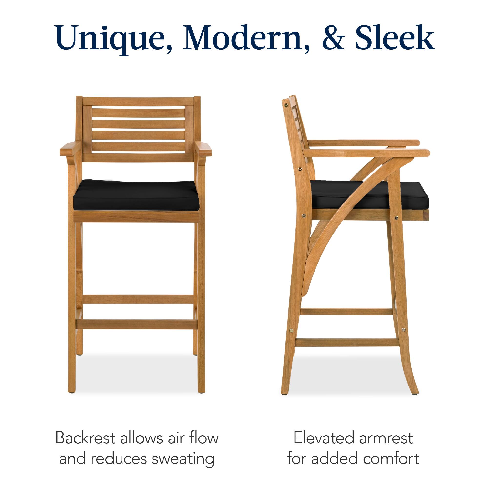 Unique, Modern, & Sleek

Backrest allows air flow and reduces sweating

Elevated armrest for added comfort