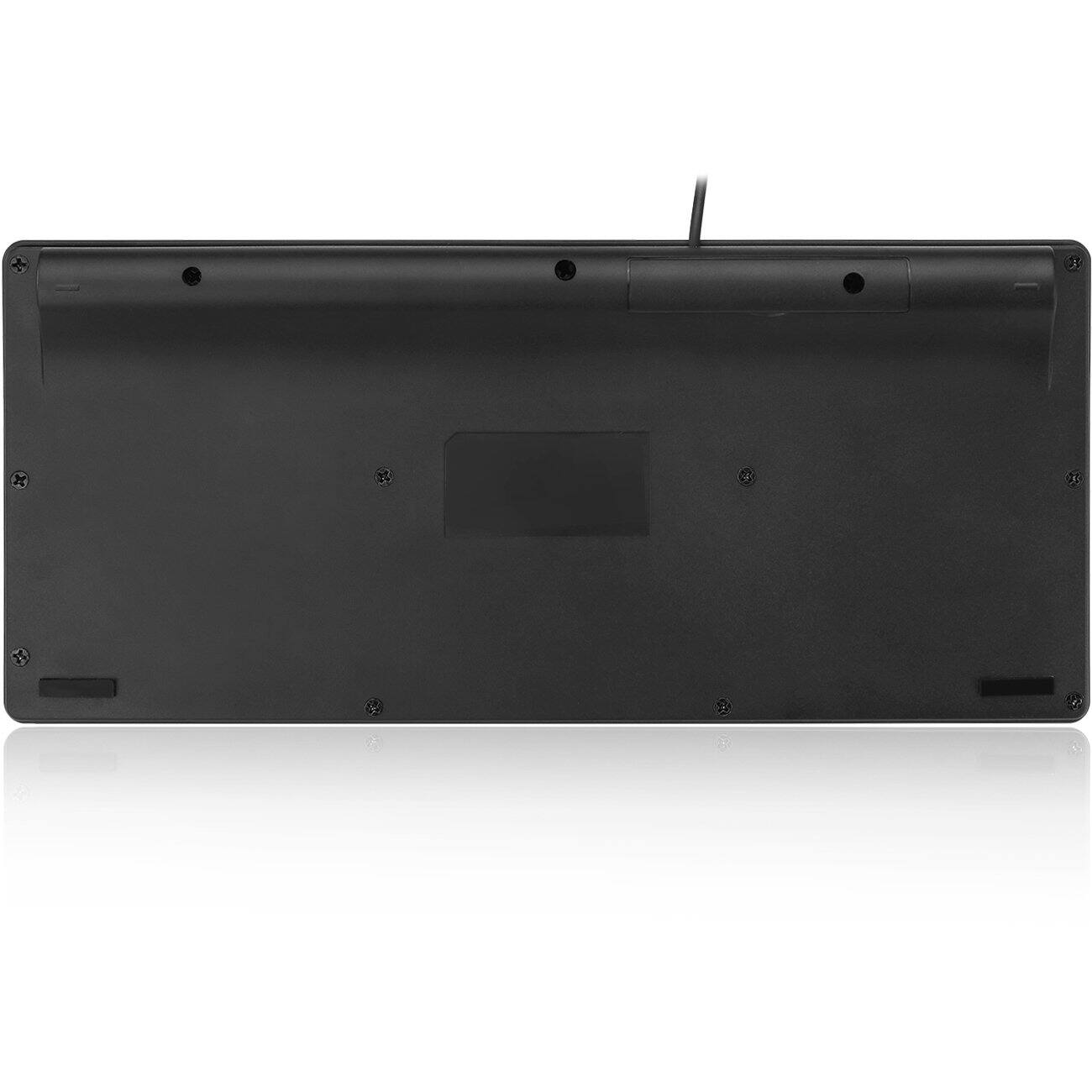 Alt View 3. Adesso - Adesso SlimTouch Mini Keyboard - Cable Connectivity - USB Interface - 78 Key(s) - English (US) - QWERTY Layout - Desktop - Black.