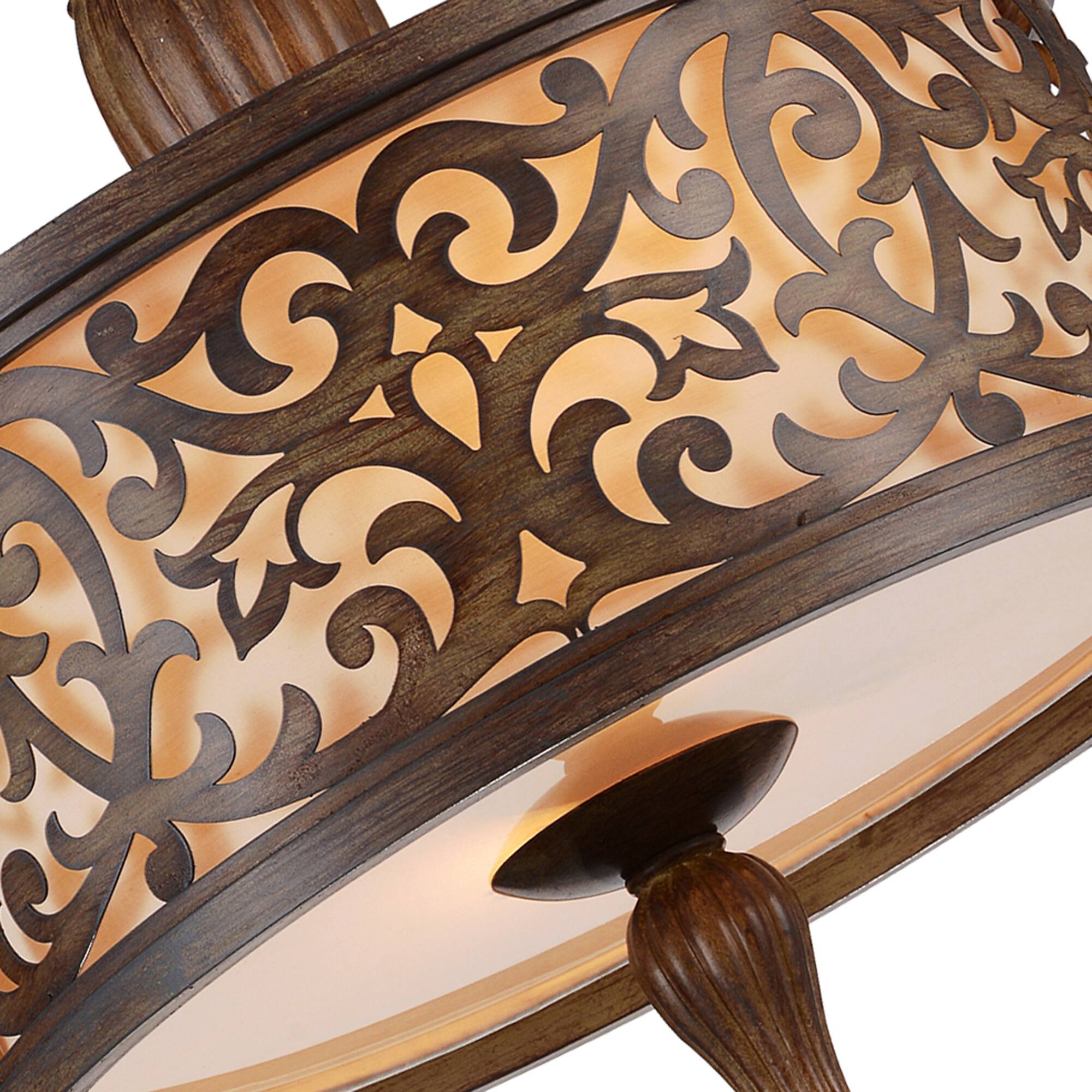 Angle. CWI Lighting - Nicole 3 Light Drum Shade Flush Mount With Brushed Chocolate Finish - Brushed Chocolate.