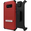 Seidio - DILEX Combo Case for Samsung Galaxy S8+ - Dark Red/Black - Larger Front
