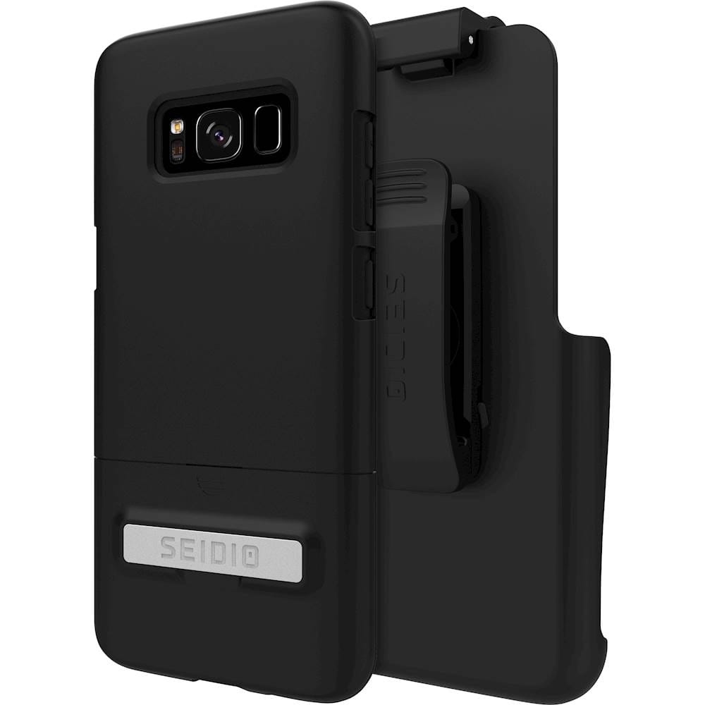 Seidio - SURFACE Combo Case for Samsung Galaxy S8 - Black - Larger Front