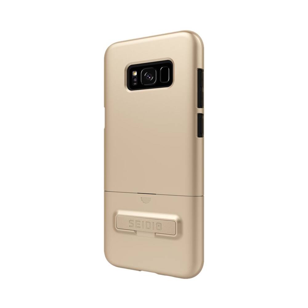 Front. Seidio - SURFACE Case for Samsung Galaxy S8+ - Gold/Black.