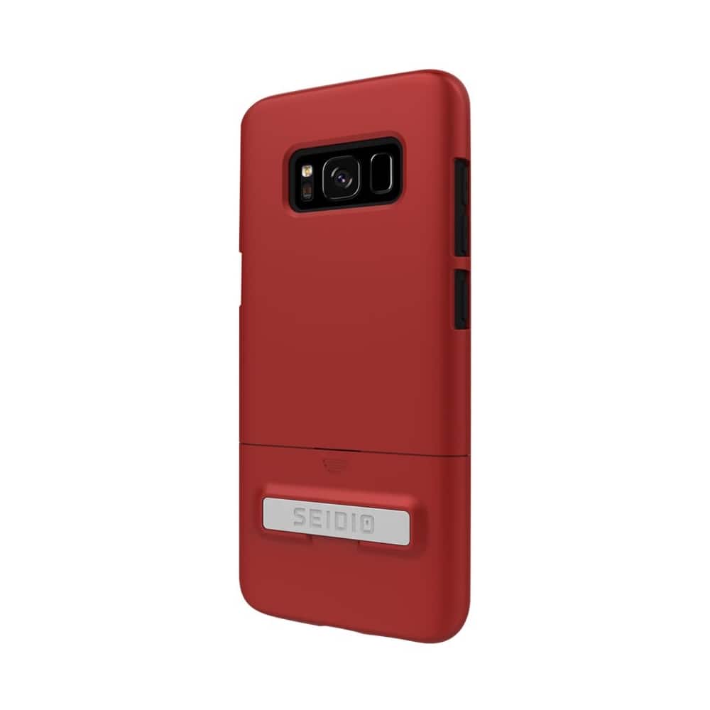 Seidio - SURFACE Case for Samsung Galaxy S8 - Dark Red/Black - Larger Front