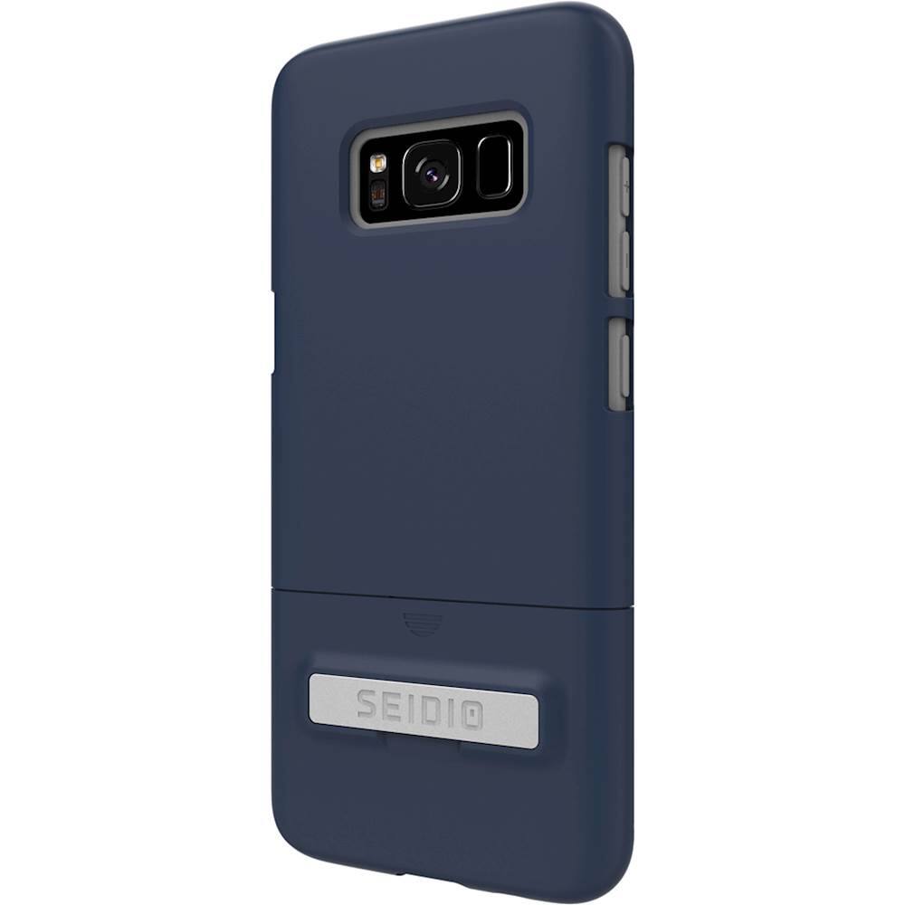 Seidio - SURFACE Case for Samsung Galaxy S8 - Midnight Blue/Gray - Larger Front
