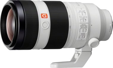 Sony - FE 100-400mm f/4.5-5.6 GM OSS Super Telephoto Zoom Lens for E-mount Cameras - White - Front_Zoom