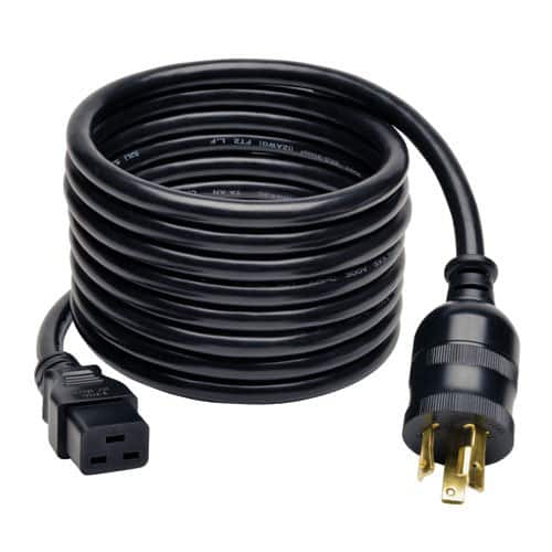 Tripp Lite - Heavy-Duty Power Cord, 20A, 12AWG (IEC-320-C19 to NEMA L6-30P), 12-ft.