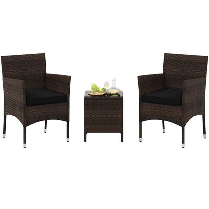 Front. Kadyn - Patio Furniture Sets,Outdoor & Patio Furniture Sets, Suitable for Outdoor Living Spaces - Black.