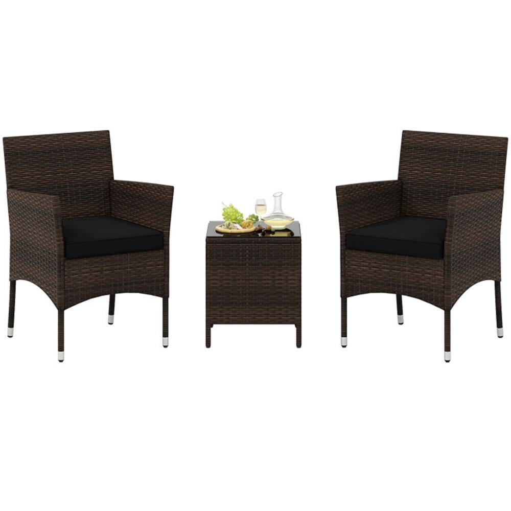 Front. Kadyn - Patio Furniture Sets,Outdoor & Patio Furniture Sets, Suitable for Outdoor Living Spaces - Black.
