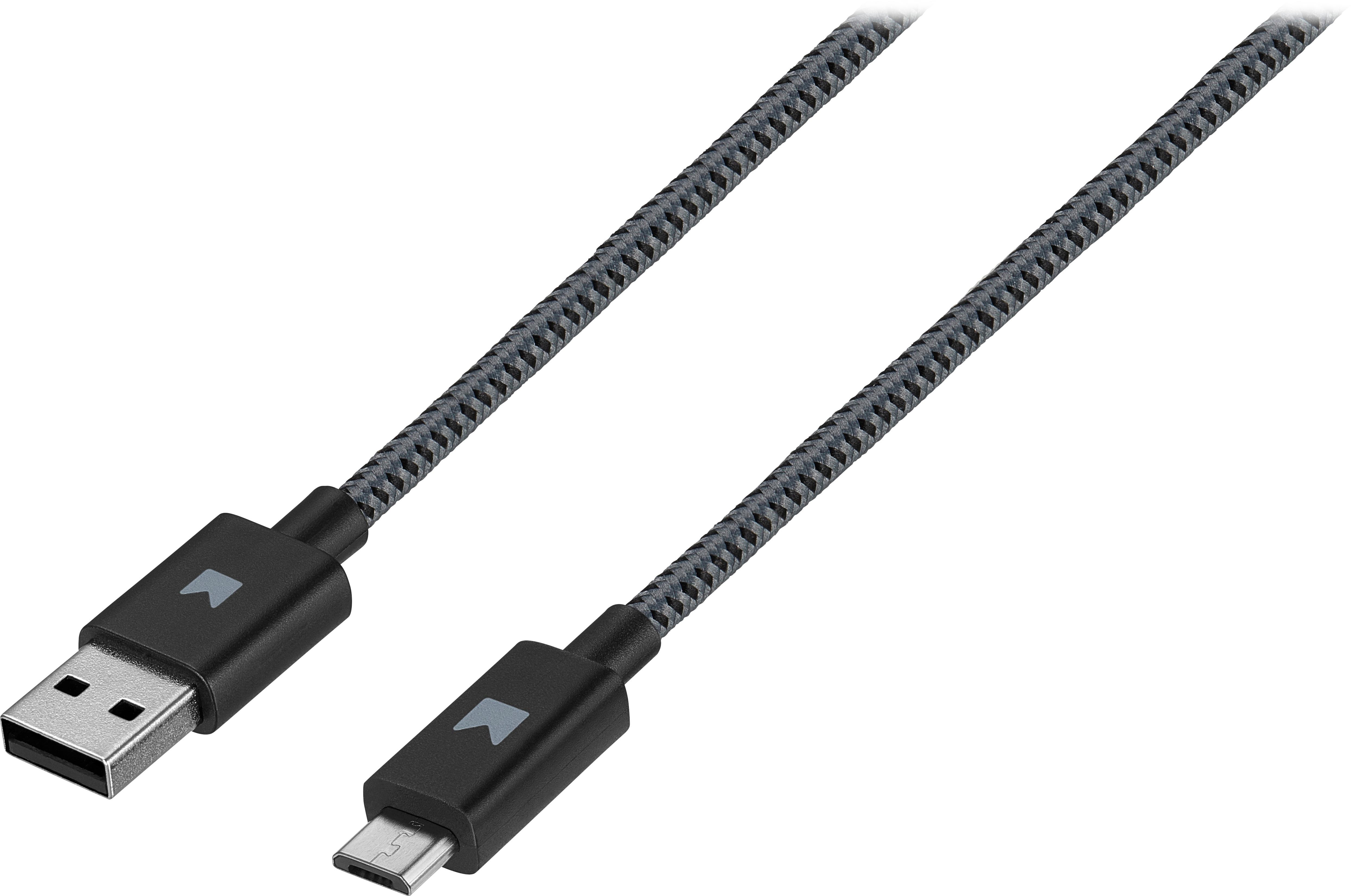 Best Buy: Modal™ 4' USB-to-Micro USB Cable Gray/black MD-MMUBG2