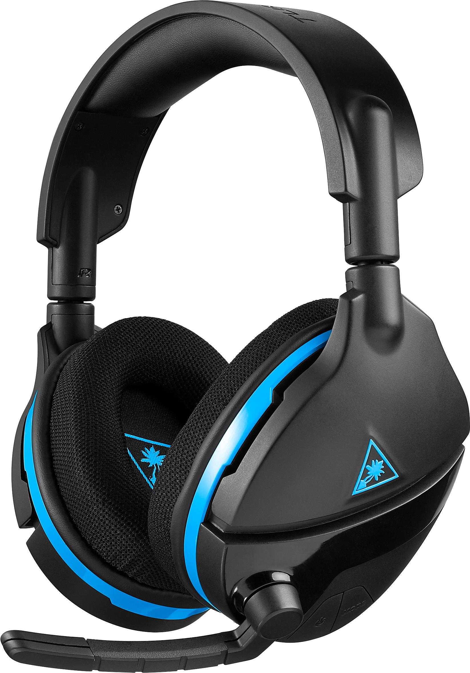 Left View: Turtle Beach Stealth 600 Wireless Gaming Headset for PS4, PC (Black)