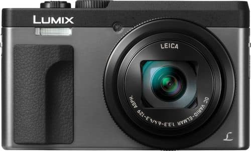 Panasonic - LUMIX DC-ZS70 20.3-Megapixel Digital Camera - Silver - Larger Front