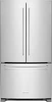 KitchenAid - 20 Cu. Ft. French Door Counter-Depth Refrigerator - Stainless steel - Front_Zoom
