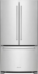 KitchenAid - 20 Cu. Ft. French Door Counter-Depth Refrigerator - Stainless steel - Front_Zoom