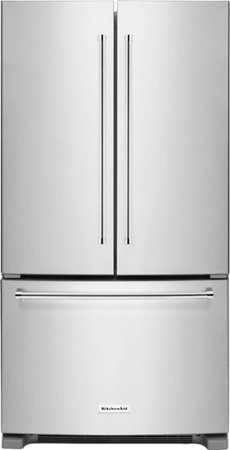 KitchenAid - 20 Cu. Ft. French Door Counter-Depth Refrigerator - Stainless steel