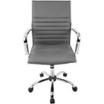 Front Zoom. LumiSource - Master Chrome Office Chair - Gray.