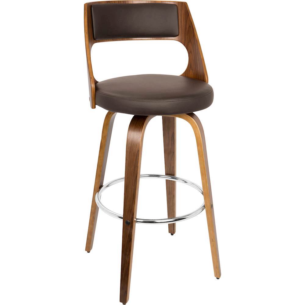 Best Buy: LumiSource Cecina Wood Barstool Walnut/Brown BS-JY-CCN WL+BN