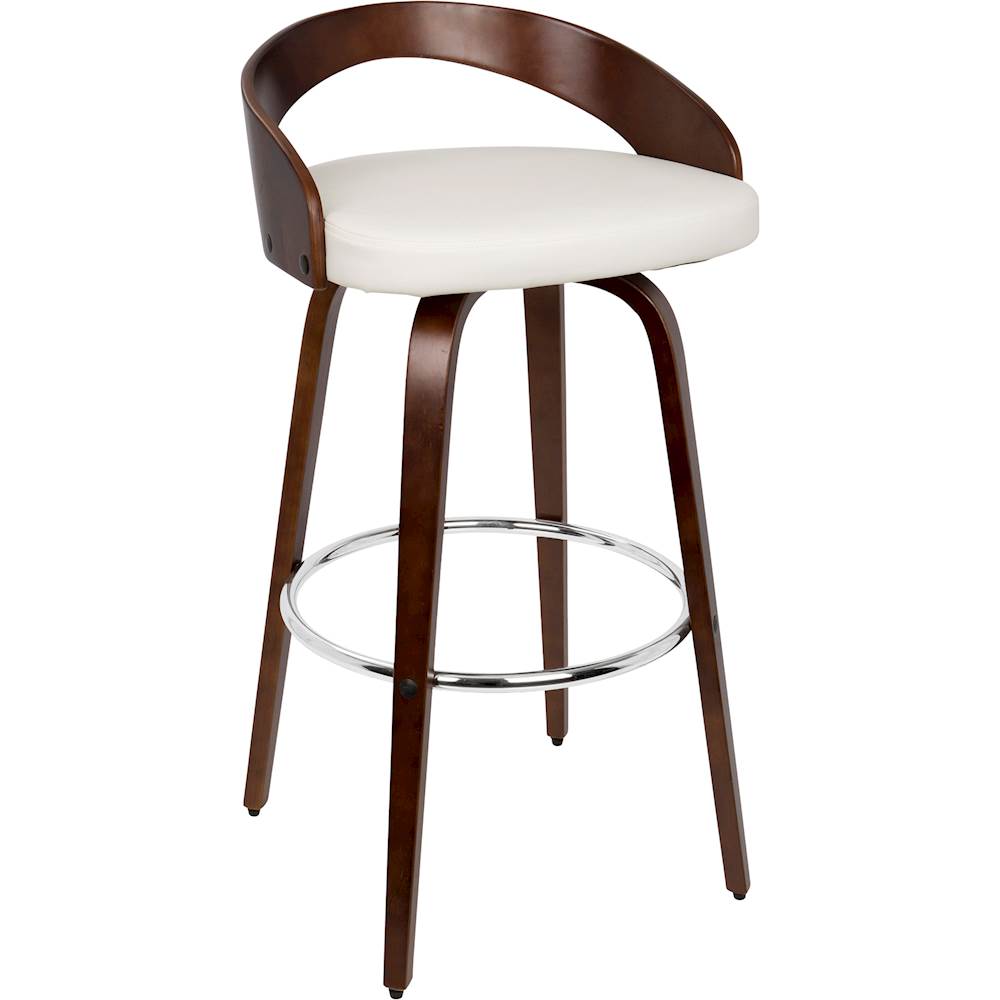 Best Buy: LumiSource Grotto Wood Barstool Cherry / White BS-JY-GRT CH+W