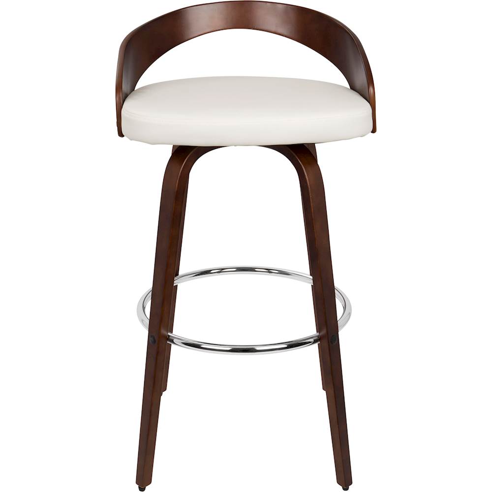 Best Buy: LumiSource Grotto Wood Barstool Cherry / White BS-JY-GRT CH+W