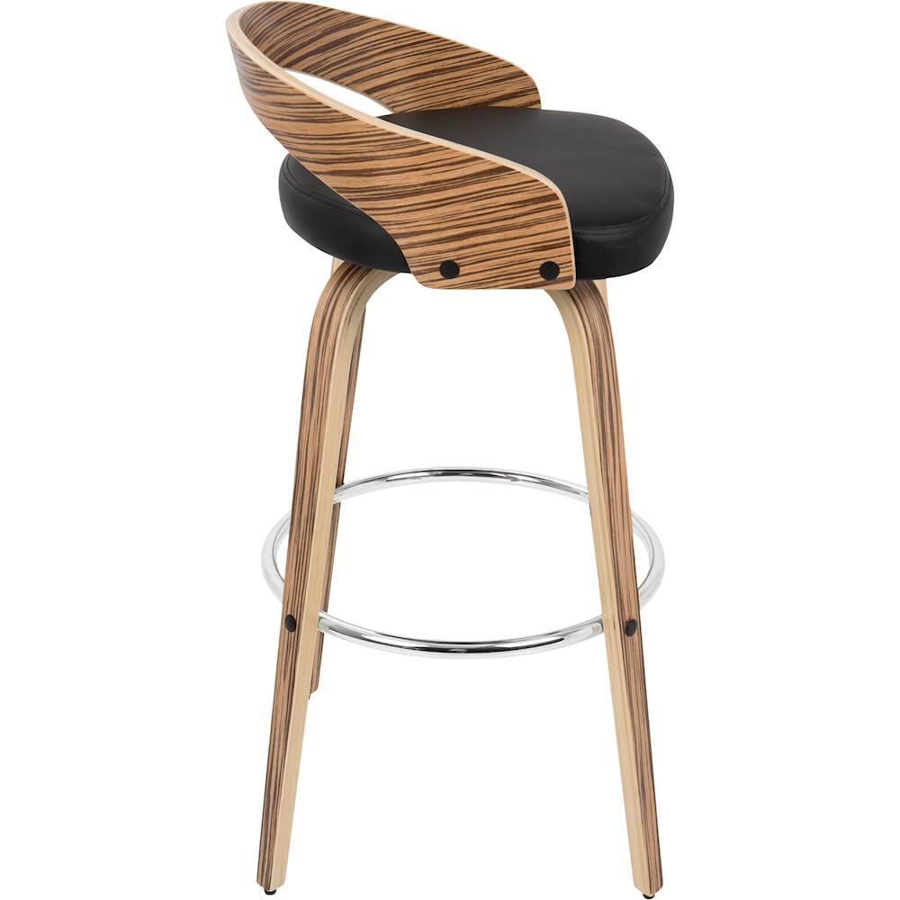 zebra wood bar stools