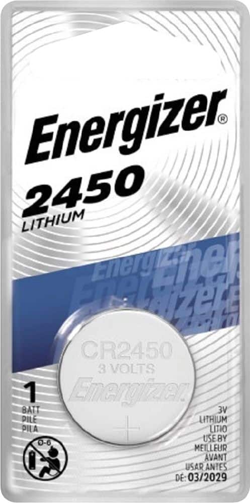 Front. Energizer - 2450 Lithium Coin Battery, 1 Pack - Silver.