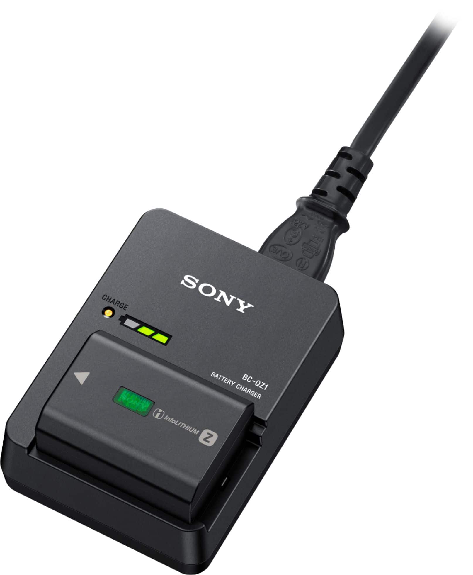 Alt View 1. Sony - Battery Charger - Black.