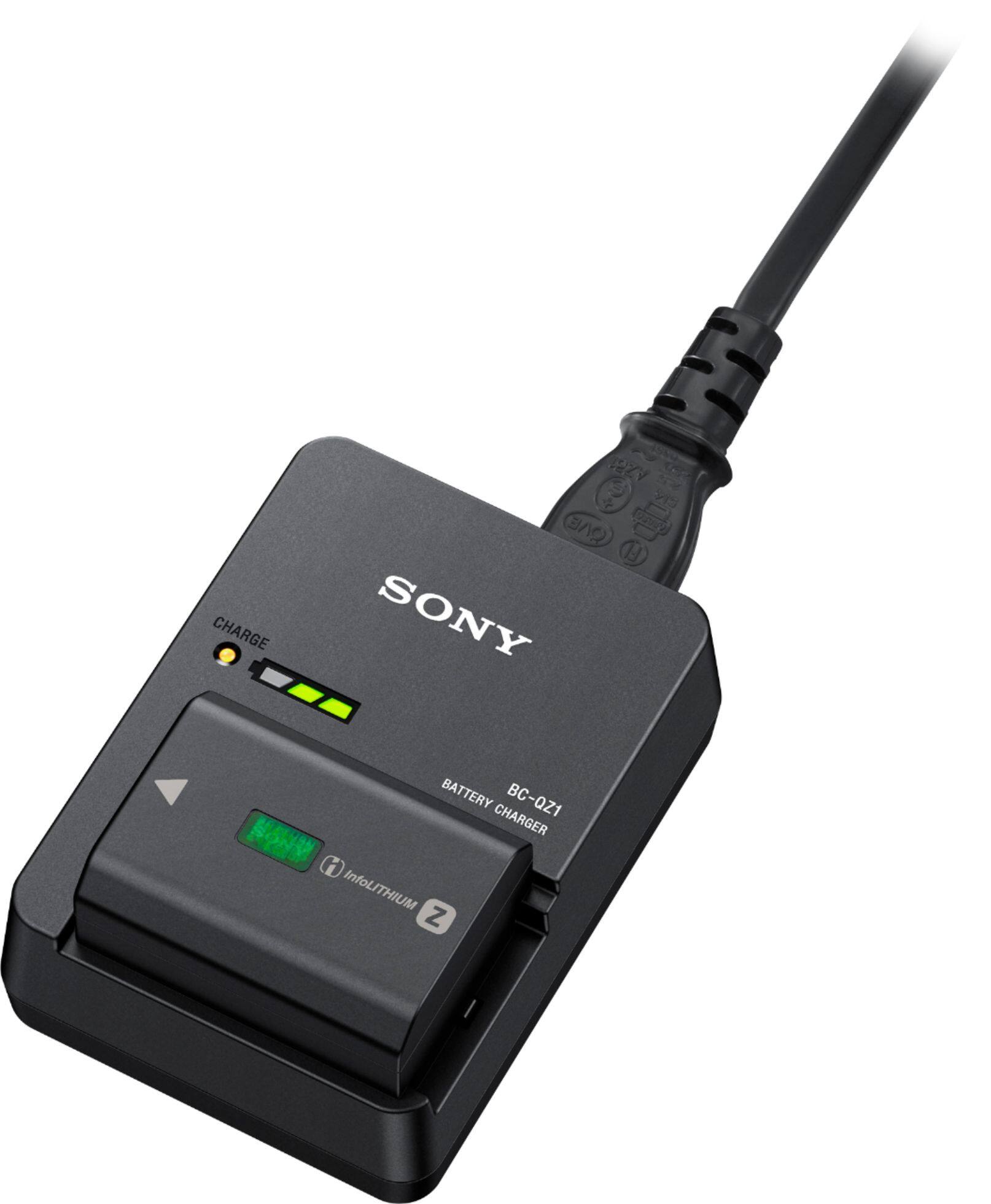 Alt View 1. Sony - Battery Charger - Black.