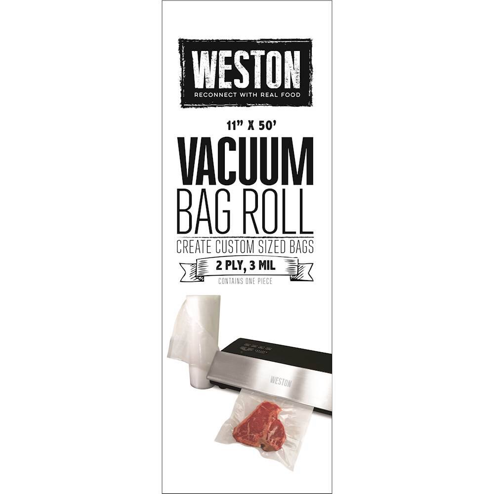 Alt View 11. Weston - 11" x 50' Vacuum Sealer Bags Roll - Transparent.