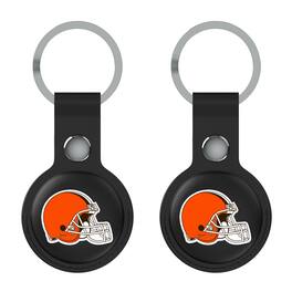 Keyscaper - Cleveland Browns Two-Pack AirTag Holders - No Size - Black
