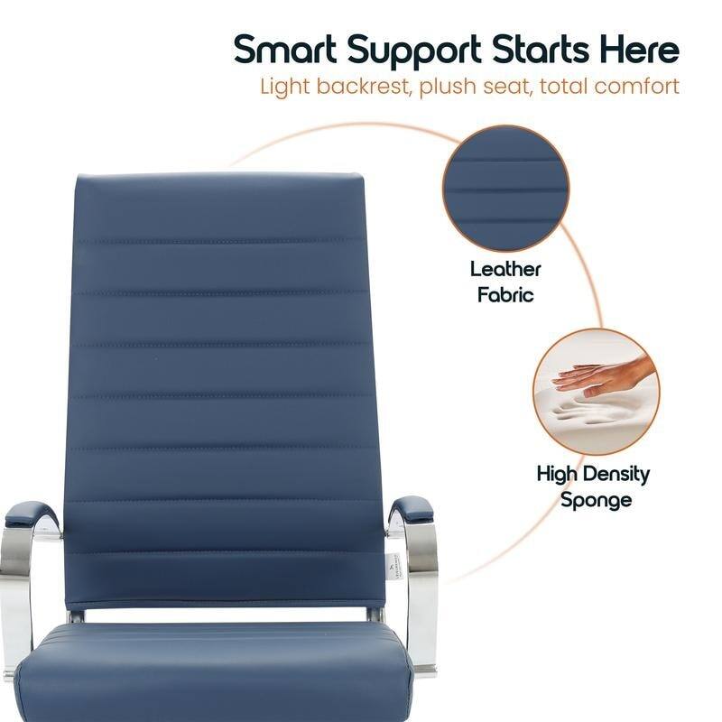 Smart Support Starts Here  
Light backrest, plush seat, total comfort  

- Leather Fabric  
- High Density Sponge