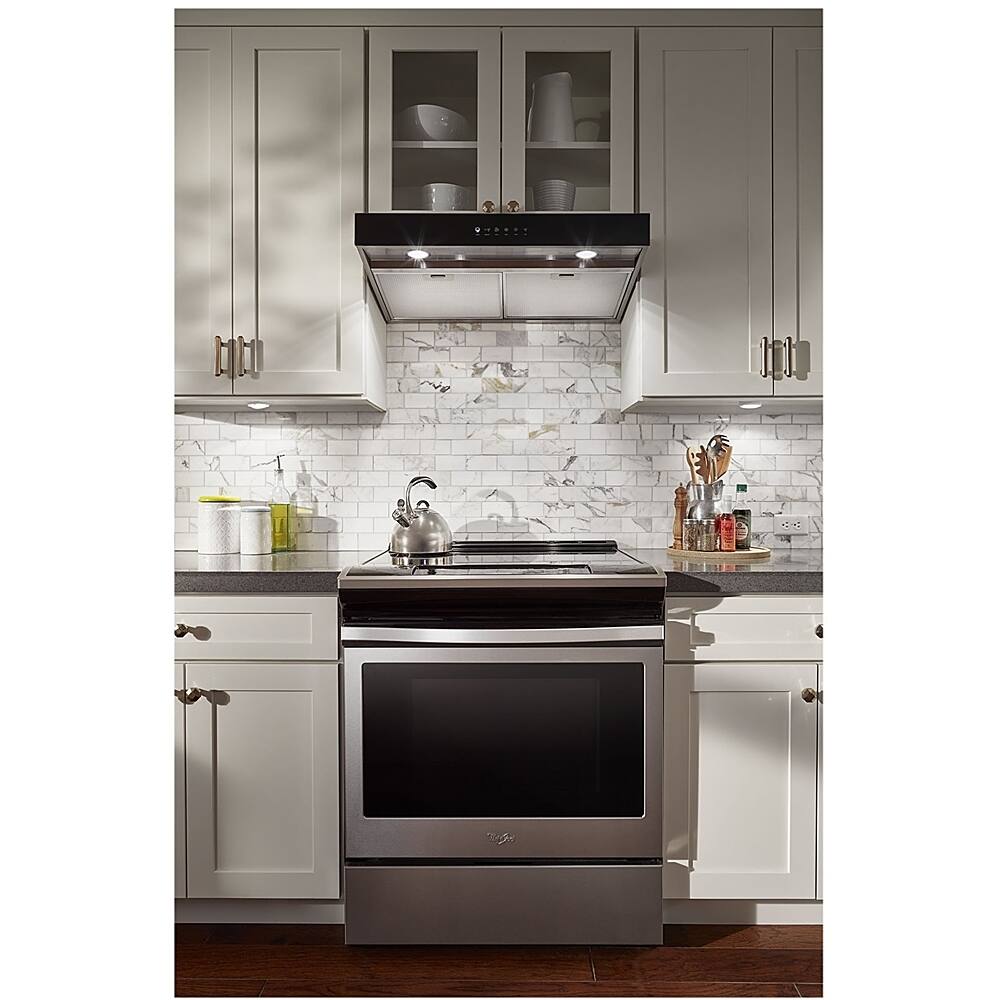 Alt View 14. Whirlpool - 36" Convertible Range Hood - Stainless steel.