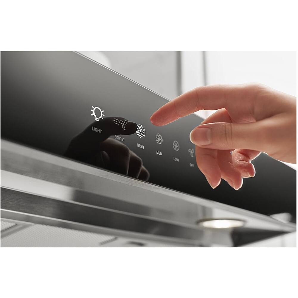 Alt View 16. Whirlpool - 36" Convertible Range Hood - Stainless steel.