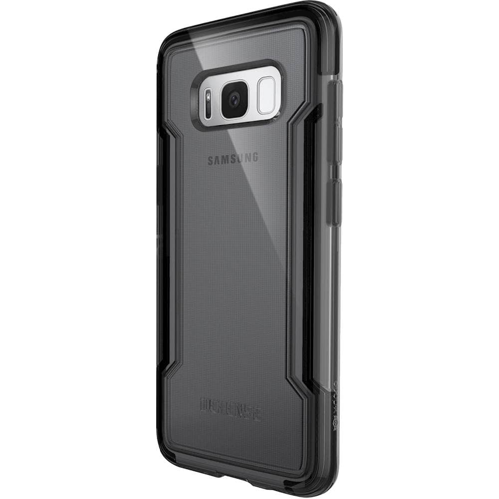 X-Doria - Defense Clear Case for Samsung Galaxy S8 - Black - Larger Front
