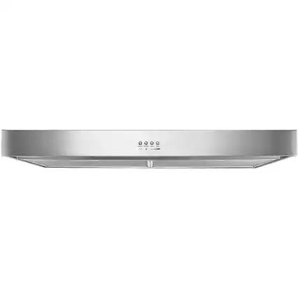 Front. Whirlpool - 24" Convertible Range Hood - Stainless steel.